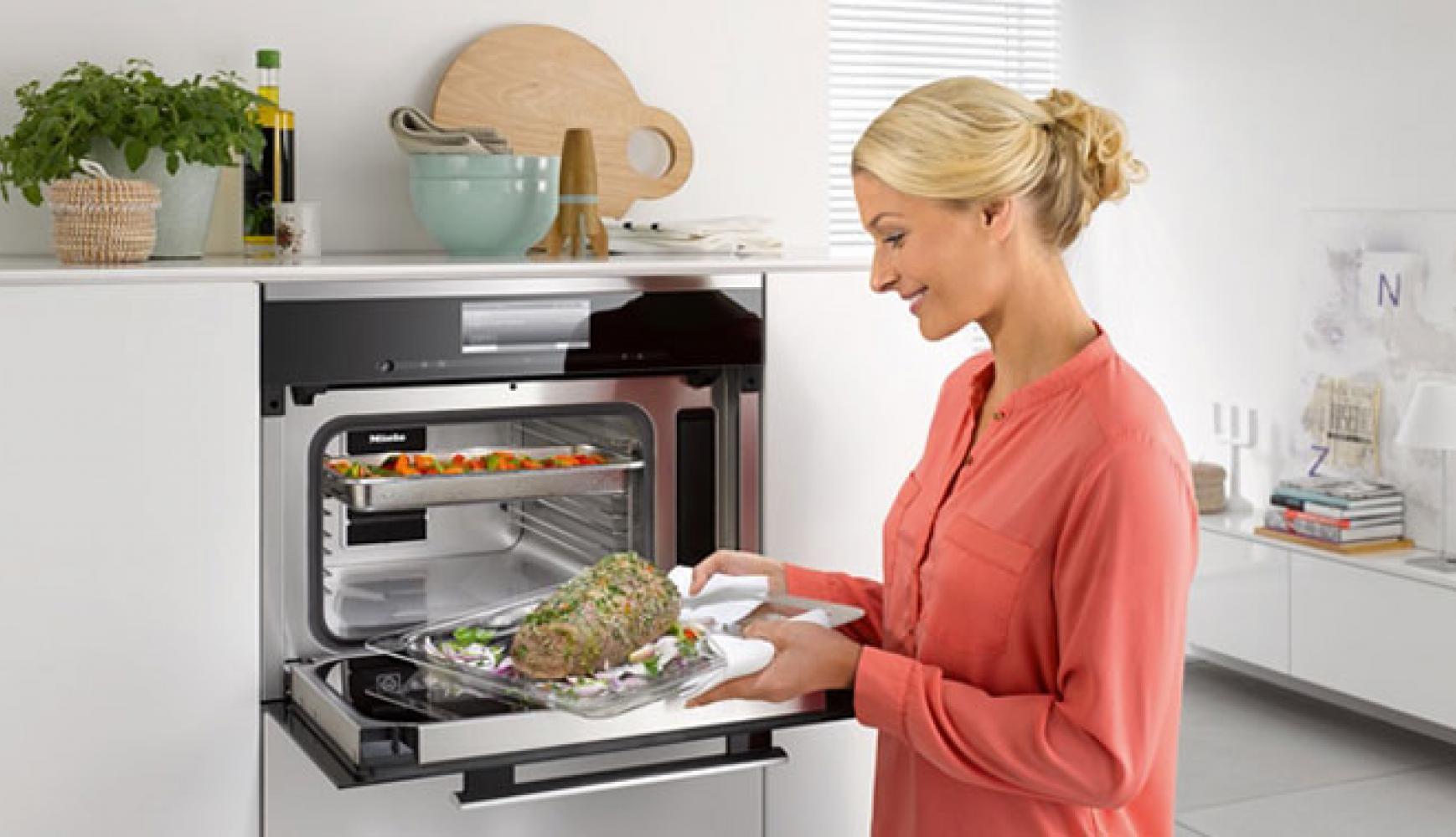 miele stoomoven met magnetron